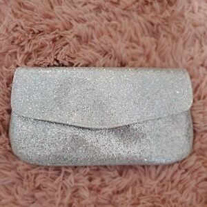 Sliver evening clutch